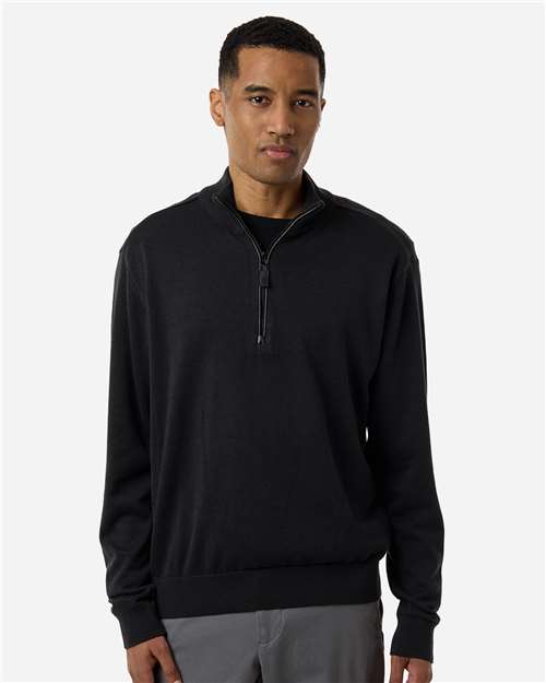 Devon & Jones DG446 Men's New Classics Quarter-Zip Sweater - Front view