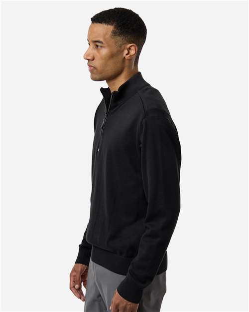 Devon & Jones DG446 Men's New Classics Quarter-Zip Sweater - Side view