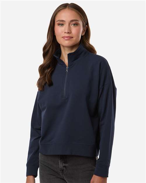 Independent Trading Co. EXP15WPQ Women's Perform Quarter-Zip Pullover - Front view