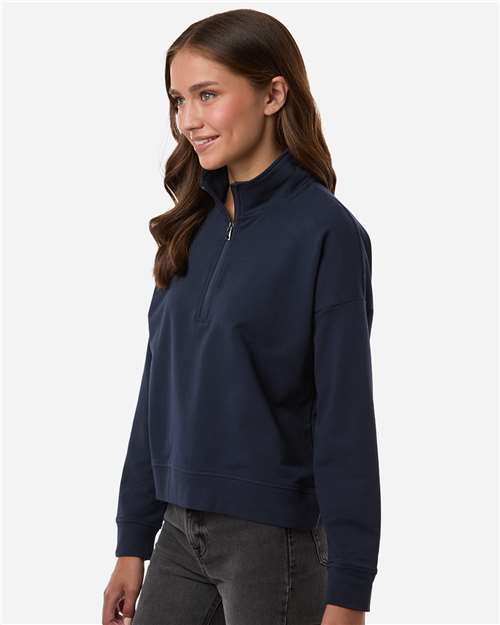 Independent Trading Co. EXP15WPQ Women's Perform Quarter-Zip Pullover - Side view