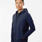 Independent Trading Co. EXP30PZ Unisex Perform Full-Zip Hooded Sweatshirt - Side view