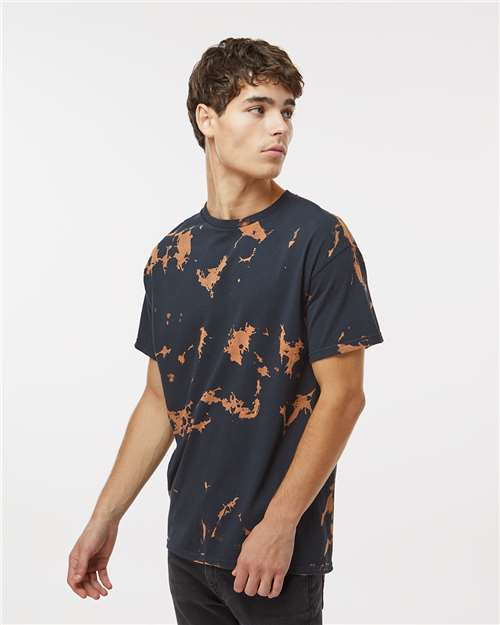 Colortone 1385 Unisex Bleach Out Dyed T-Shirt - Side view