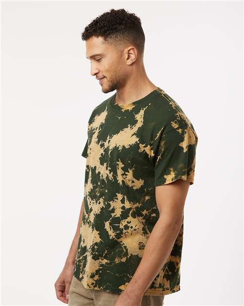 Colortone 1385 Unisex Bleach Out Dyed T-Shirt - Side view