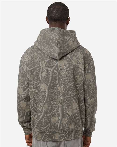 Independent Trading Co. IND330BLV Unisex Boulevard Heavyweight Hooded Sweatshirt - Back view