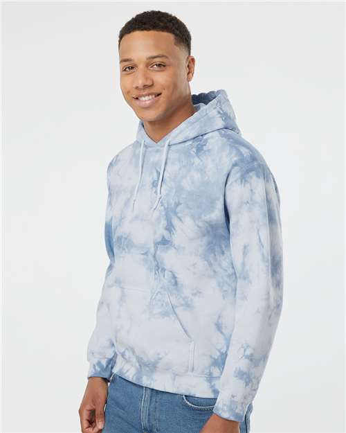 Colortone 8790 Unisex Crystal Wash Hooded Sweatshirt - Side view