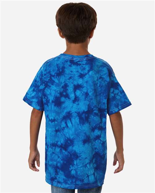 Colortone 1390Y Youth Crystal Wash T-Shirt - Back view