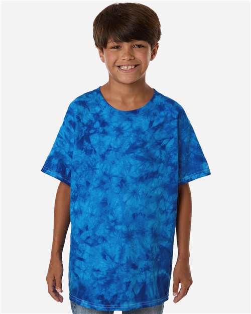 Colortone 1390Y Youth Crystal Wash T-Shirt - Front view