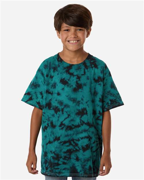 Colortone 1390Y Youth Crystal Wash T-Shirt - Front view