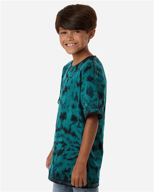 Colortone 1390Y Youth Crystal Wash T-Shirt - Side view