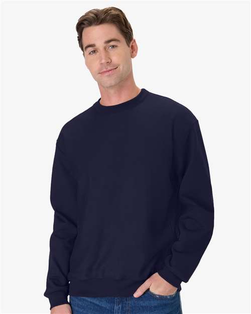 Hanes OG600 Unisex Beefy? Sweats Premium Heavyweight Crewneck Sweatshirt - Front view