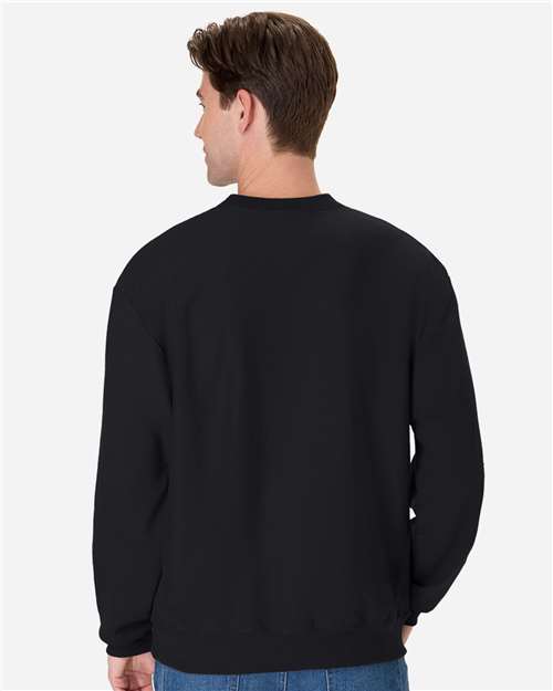 Hanes OG600 Unisex Beefy? Sweats Premium Heavyweight Crewneck Sweatshirt - Back view
