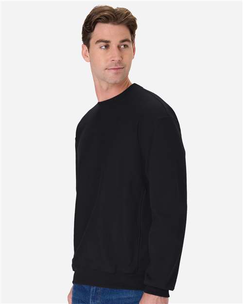 Hanes OG600 Unisex Beefy? Sweats Premium Heavyweight Crewneck Sweatshirt - Side view