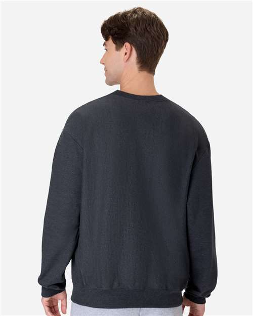 Hanes OG600 Unisex Beefy? Sweats Premium Heavyweight Crewneck Sweatshirt - Back view