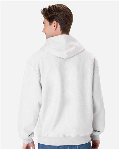 Hanes OG700 Unisex Beefy? Sweats Premium Heavyweight Hooded Sweatshirt - Back view