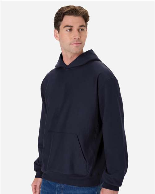 Hanes OG700 Unisex Beefy? Sweats Premium Heavyweight Hooded Sweatshirt - Side view