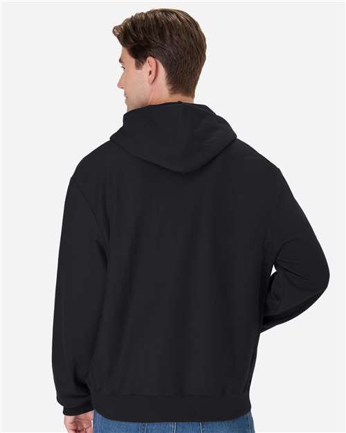 Hanes OG700 Unisex Beefy? Sweats Premium Heavyweight Hooded Sweatshirt - Back view