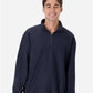 Hanes OG900 Unisex Beefy? Sweats Premium Heavyweight Quarter-Zip Sweatshirt - Front view