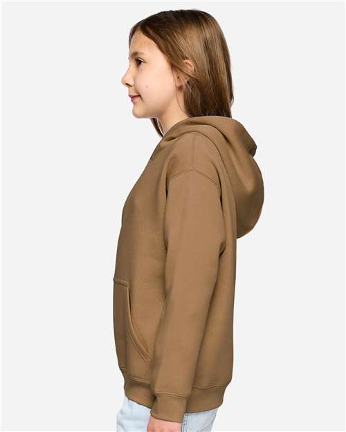 LAT 2296 Youth Hoodie Sweatshirt - Side view