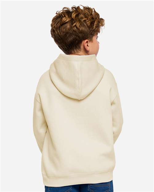 LAT 2296 Youth Hoodie Sweatshirt - Back view