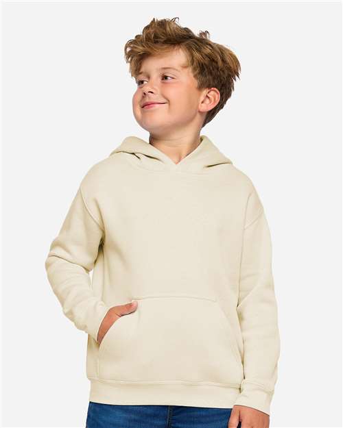 LAT 2296 Youth Hoodie Sweatshirt - Front view