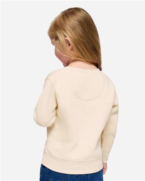 Rabbit Skins 3317 Toddler Fleece Crewneck Sweatshirt - Back view