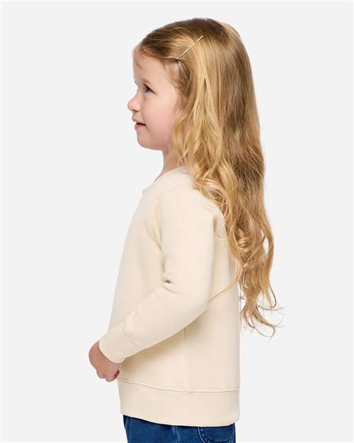 Rabbit Skins 3317 Toddler Fleece Crewneck Sweatshirt - Side view
