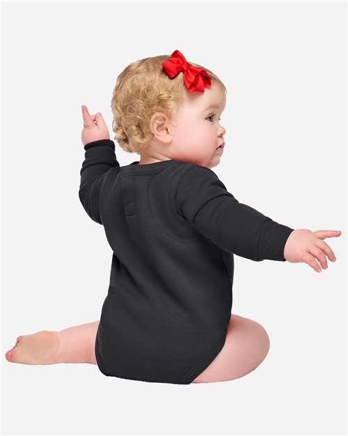 Rabbit Skins 3421 Infant Fleece Bodysuit - Back view