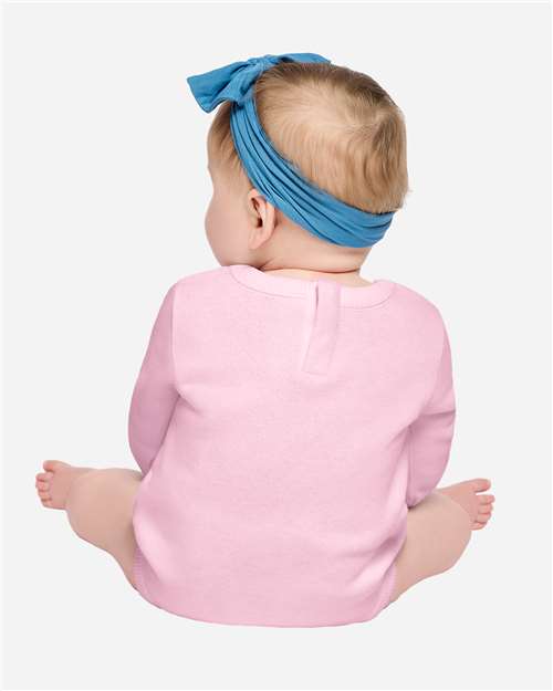 Rabbit Skins 3421 Infant Fleece Bodysuit - Back view