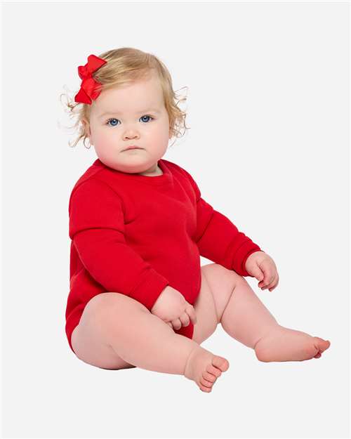 Rabbit Skins 3421 Infant Fleece Bodysuit - Front view