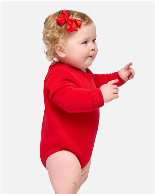 Rabbit Skins 3421 Infant Fleece Bodysuit - Side view