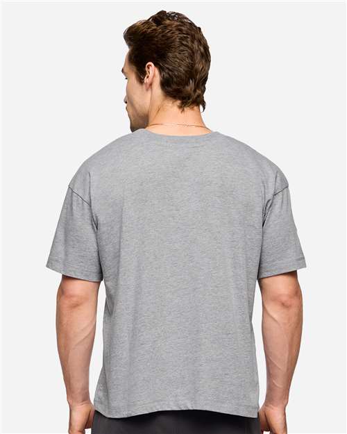 LAT 3520 Unisex Boxy Jersey Tee - Back view