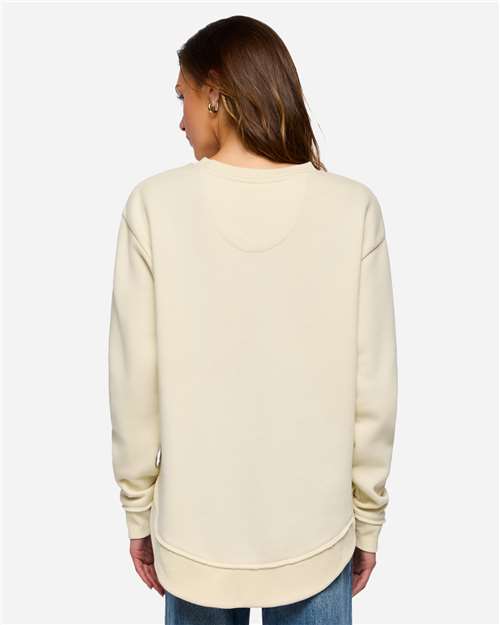 LAT 3525 Women's Weekend Crewneck Sweatshirt - Back view