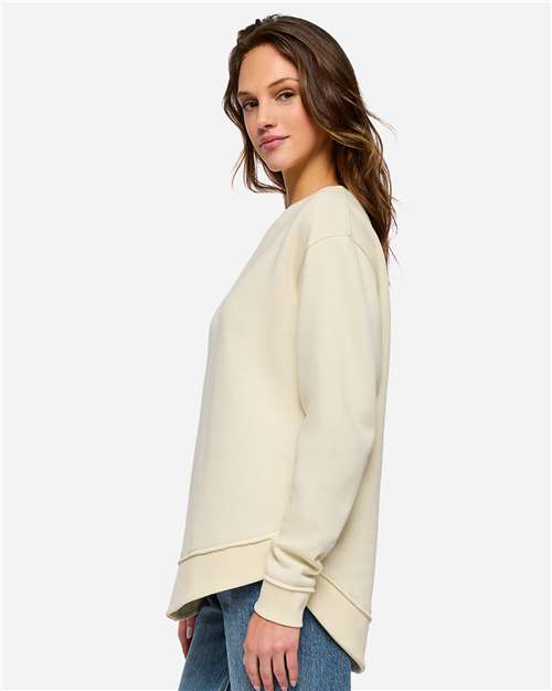 LAT 3525 Women's Weekend Crewneck Sweatshirt - Side view