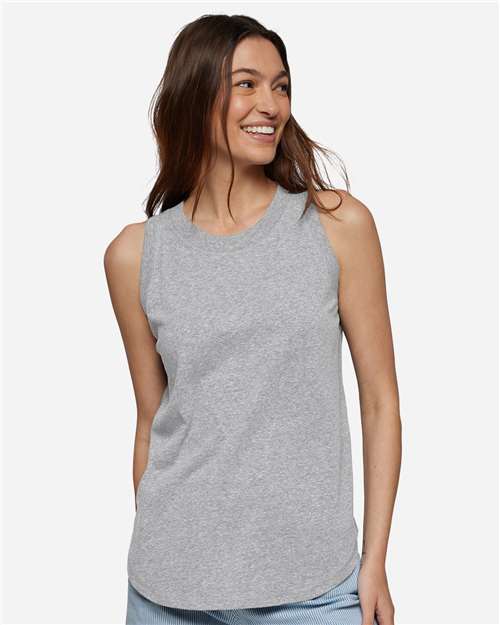 LAT 3592 Women's Relaxed Fine Jersey Tank - Front view