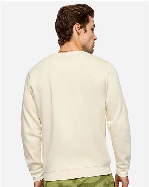LAT 6925 Unisex Elevated Fleece Crewneck Sweatshirt - Back view
