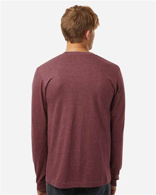 Tultex 202LS Unisex Fine Jersey Long Sleeve T-Shirt - Back view