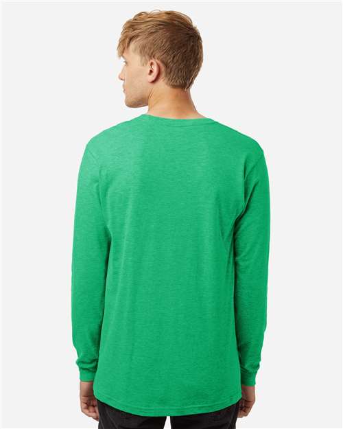 Tultex 202LS Unisex Fine Jersey Long Sleeve T-Shirt - Back view