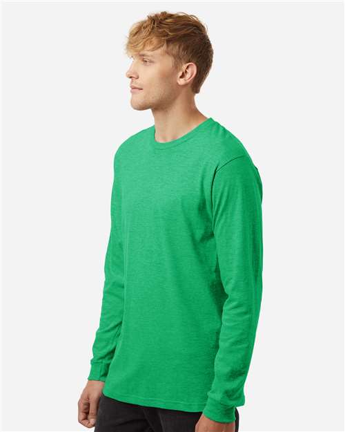 Tultex 202LS Unisex Fine Jersey Long Sleeve T-Shirt - Side view