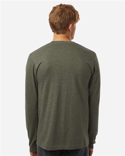 Tultex 202LS Unisex Fine Jersey Long Sleeve T-Shirt - Back view