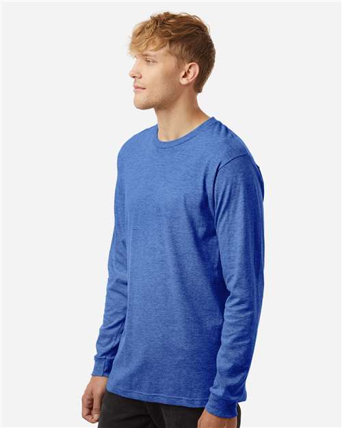 Tultex 202LS Unisex Fine Jersey Long Sleeve T-Shirt - Side view