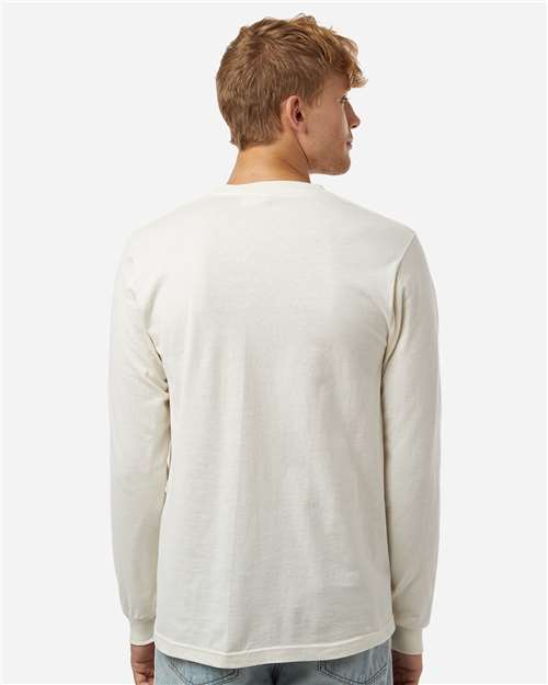 Tultex 202LS Unisex Fine Jersey Long Sleeve T-Shirt - Back view