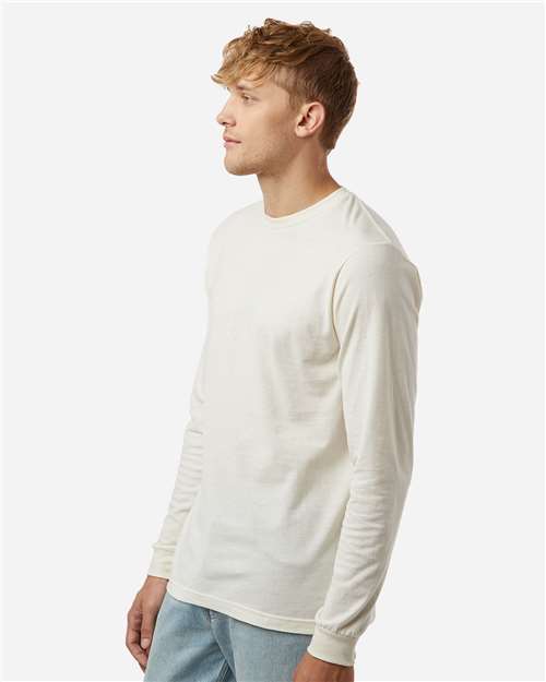 Tultex 202LS Unisex Fine Jersey Long Sleeve T-Shirt - Side view