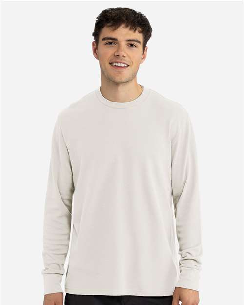 Next Level 8211 Unisex USA-Made Heavyweight Waffle Knit Thermal Raglan T-Shirt - Front view