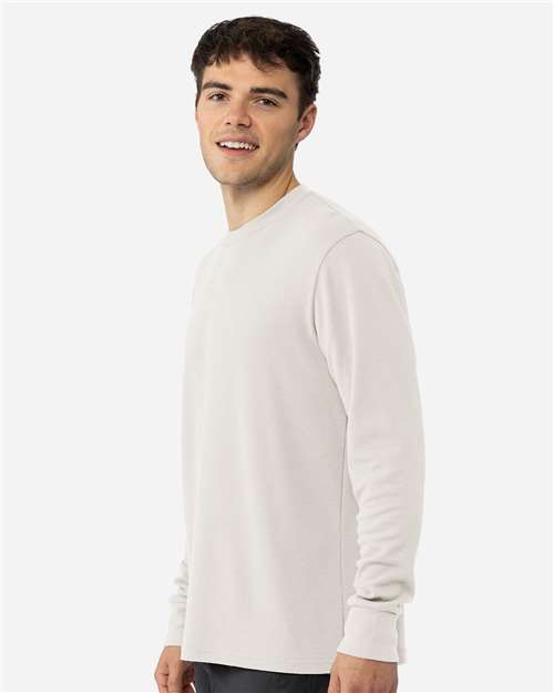 Next Level 8211 Unisex USA-Made Heavyweight Waffle Knit Thermal Raglan T-Shirt - Side view