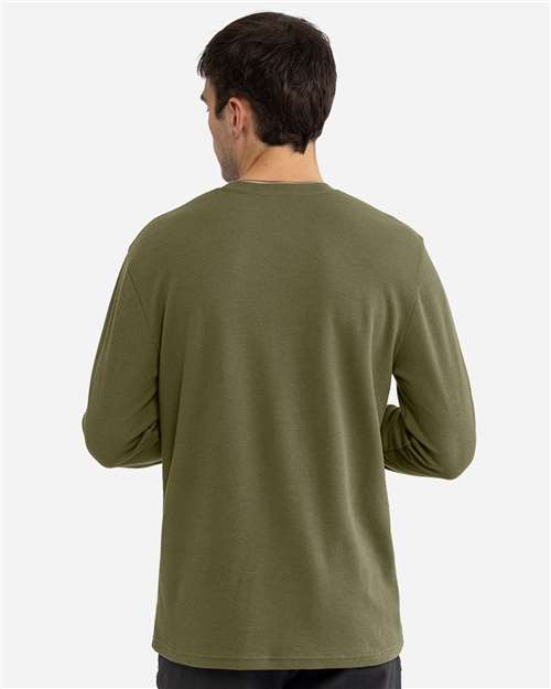 Next Level 8211 Unisex USA-Made Heavyweight Waffle Knit Thermal Raglan T-Shirt - Back view