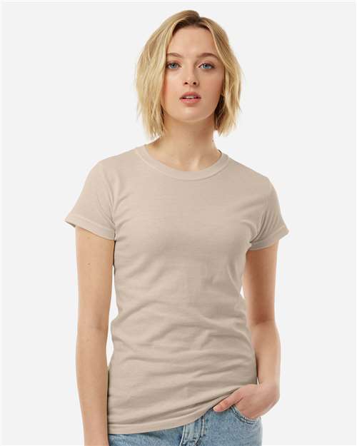 Tultex 213 Women's Fine Jersey Slim Fit T-Shirt - Front view