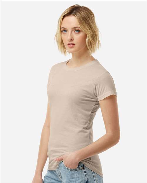 Tultex 213 Women's Fine Jersey Slim Fit T-Shirt - Side view