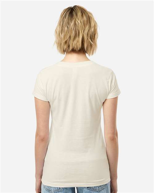 Tultex 214 Women's Long Islander Performance Long Sleeve T-Shirt - Back view