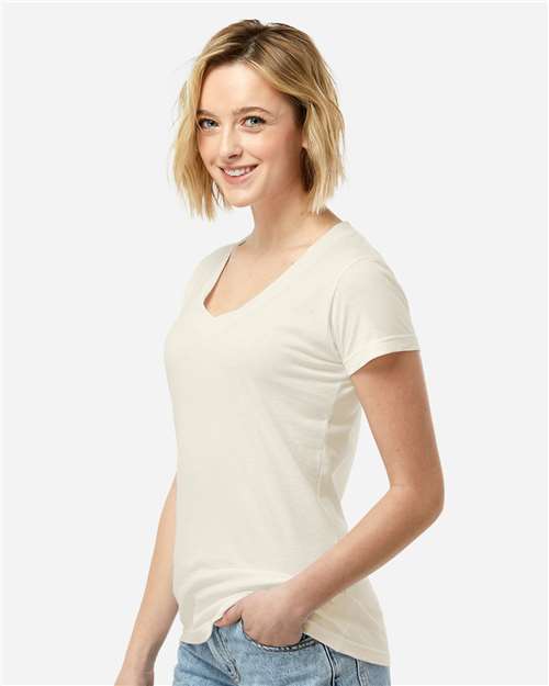 Tultex 214 Women's Long Islander Performance Long Sleeve T-Shirt - Side view