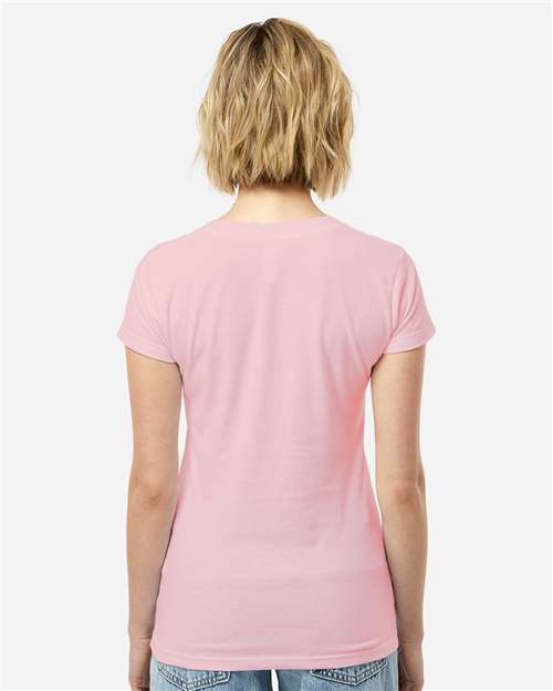 Tultex 214 Women's Long Islander Performance Long Sleeve T-Shirt - Back view